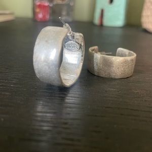 Silver hoops